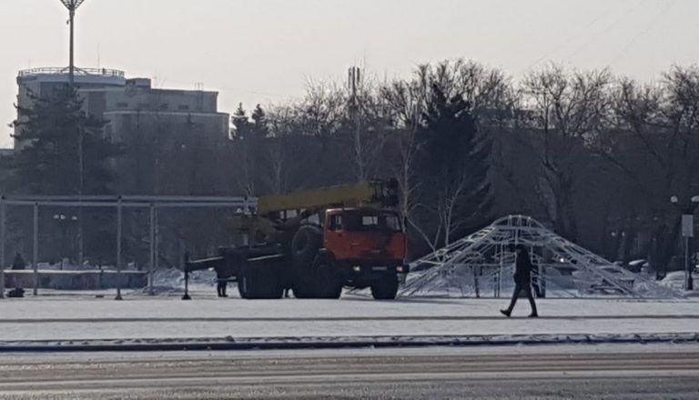 В Усть-Каменогорске на площадь Республики вернули юрту