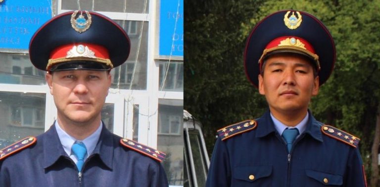 Полицейский из Восточного Казахстана спас троих несовершеннолетних детей из пожара